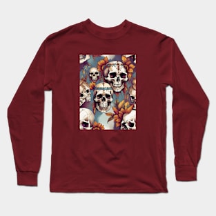 Bohemian Skulls Long Sleeve T-Shirt